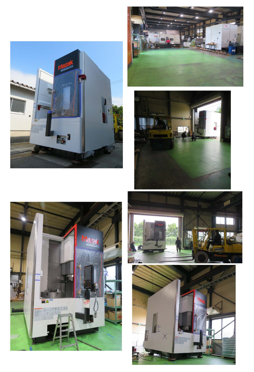 新しいたて旋盤の機械が入りました